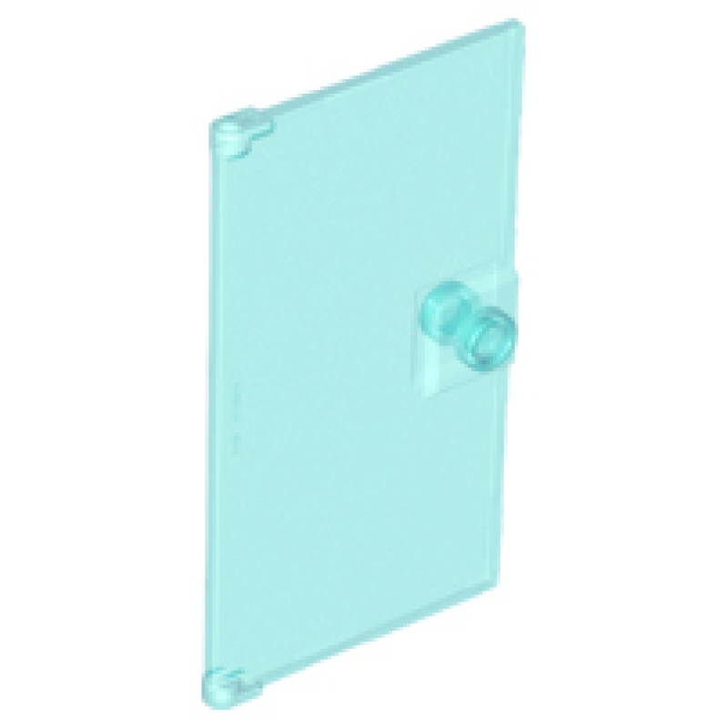 Deur 1x4x6 met nop handvat Trans Light Blue